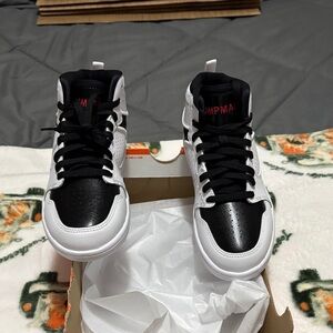 Jordan’s Jump Men's Black and White High-Top Sneakers